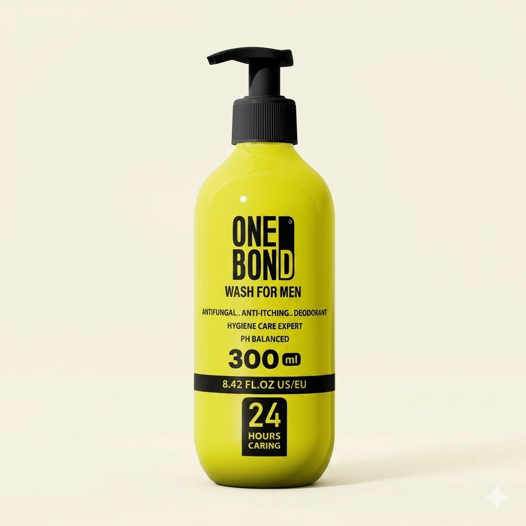 One Bond Men Wash For Sensitive Areas Yellow 300 ml