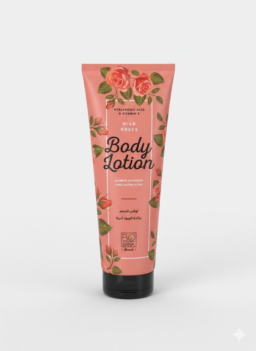 Bobana wild roses body lotion