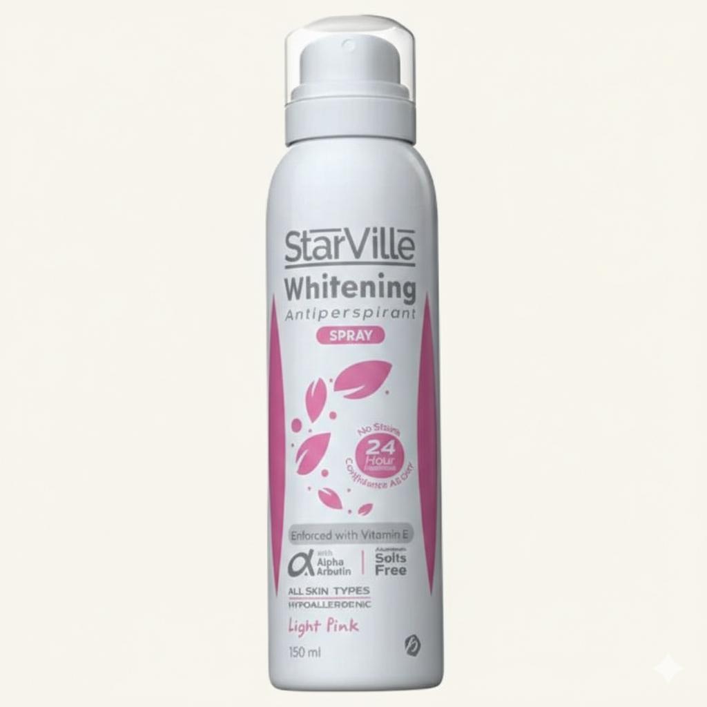 Starville Whitening Antiperspirant Spray - Light Pink