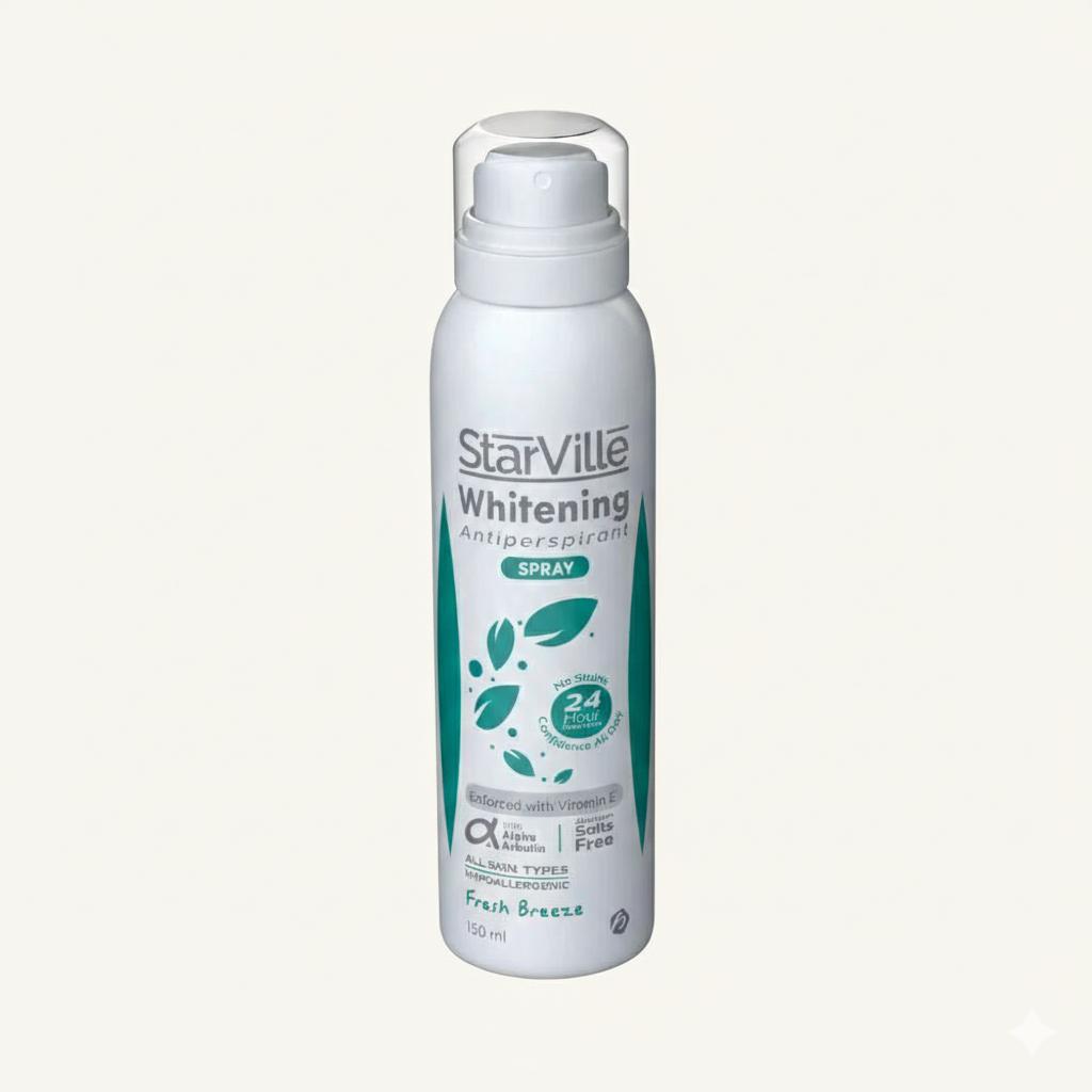 Starville Whitening Antiperspirant Spray - Fresh Breeze