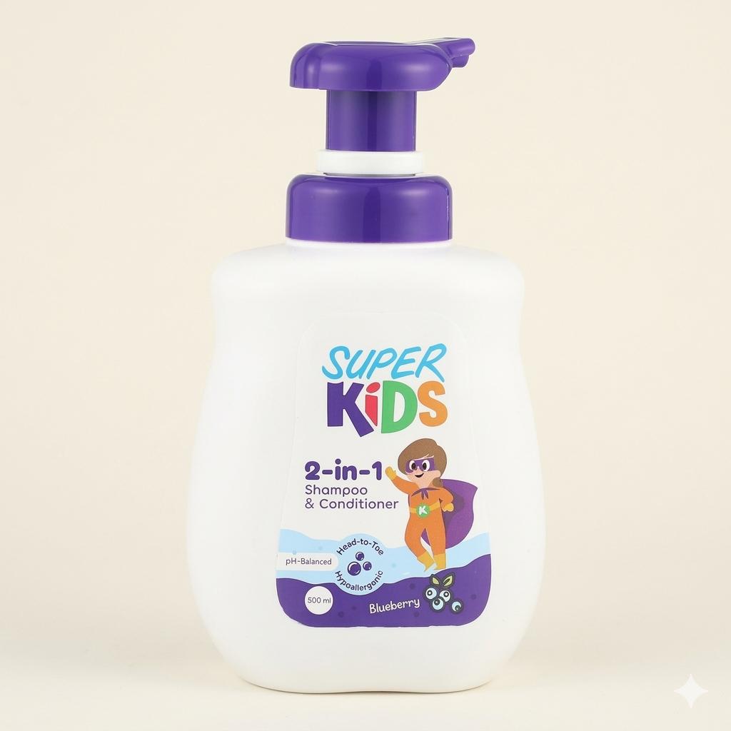 Superkids 2 In 1 Shampoo & Conditioner 500 ml