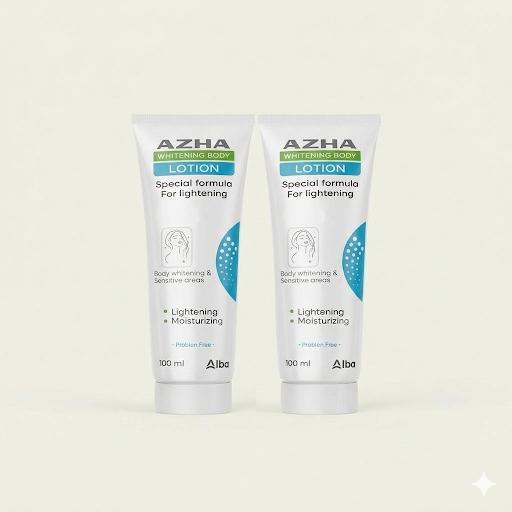 AZHA WHITENING BODY LOTION 100ML 1+1