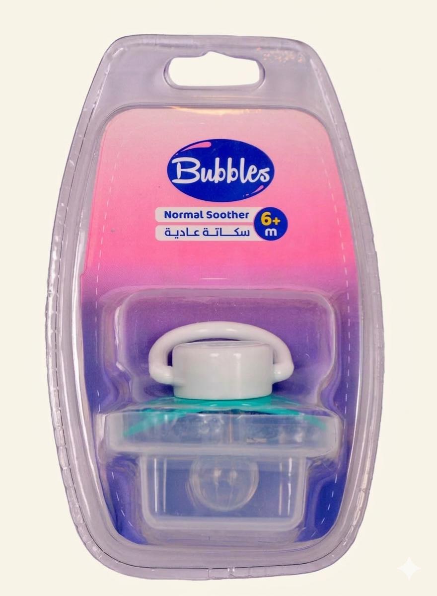 Bubbles normal soother (pink)