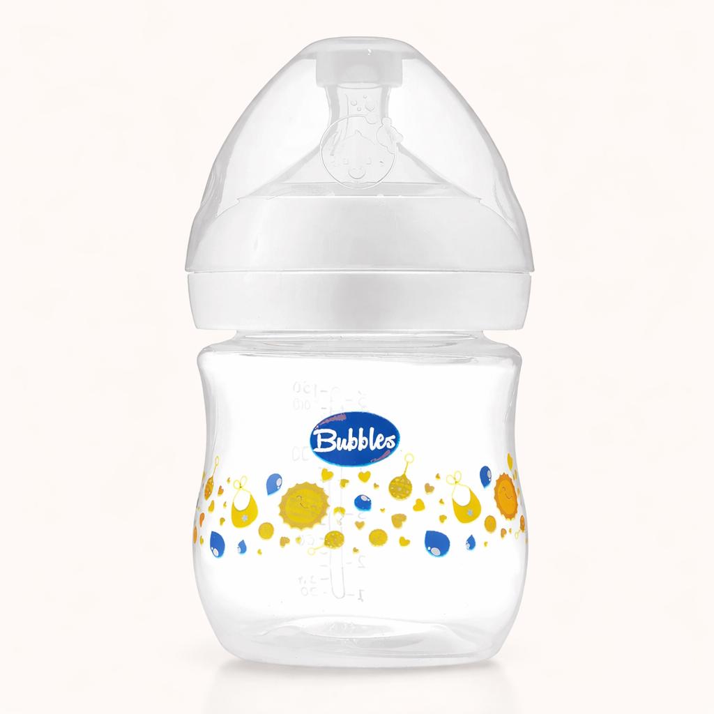 Bubbles Natural feeding bottle 150ml White