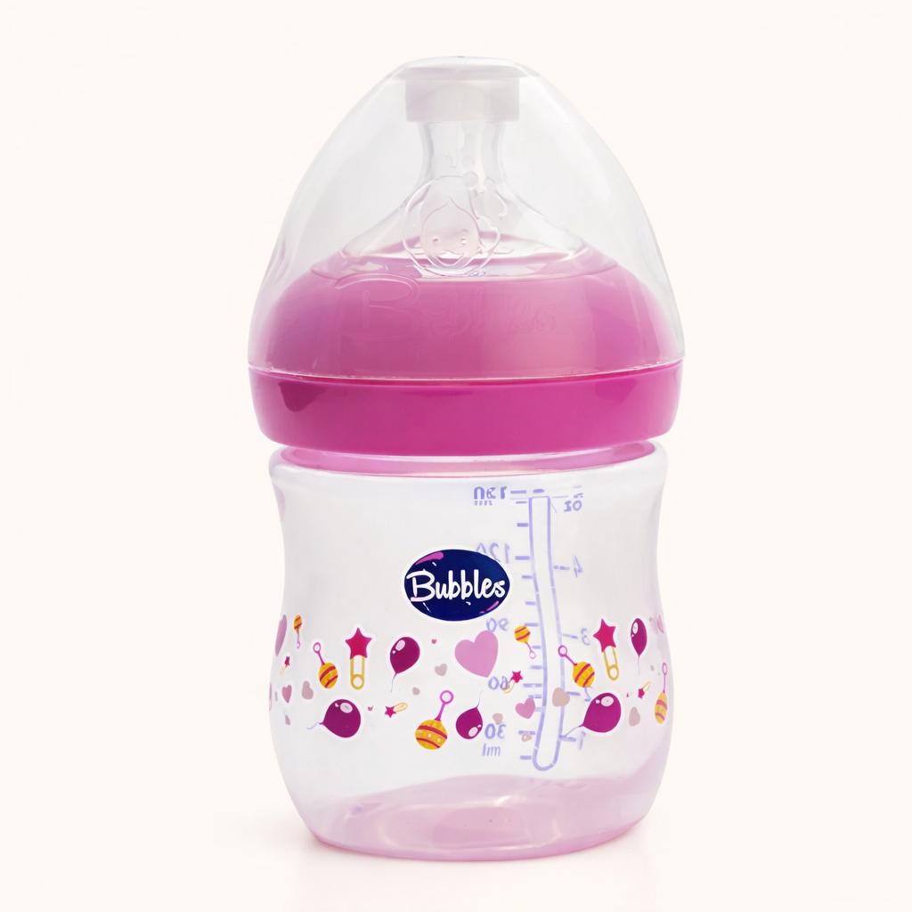 Bubbles Natural feeding bottle 150ml White