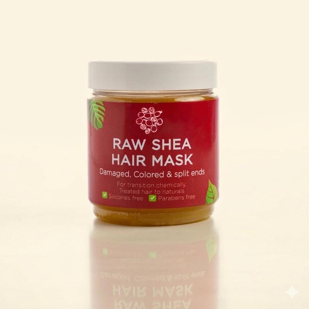 Raw African Shea Hair Mask for Damaged Hair