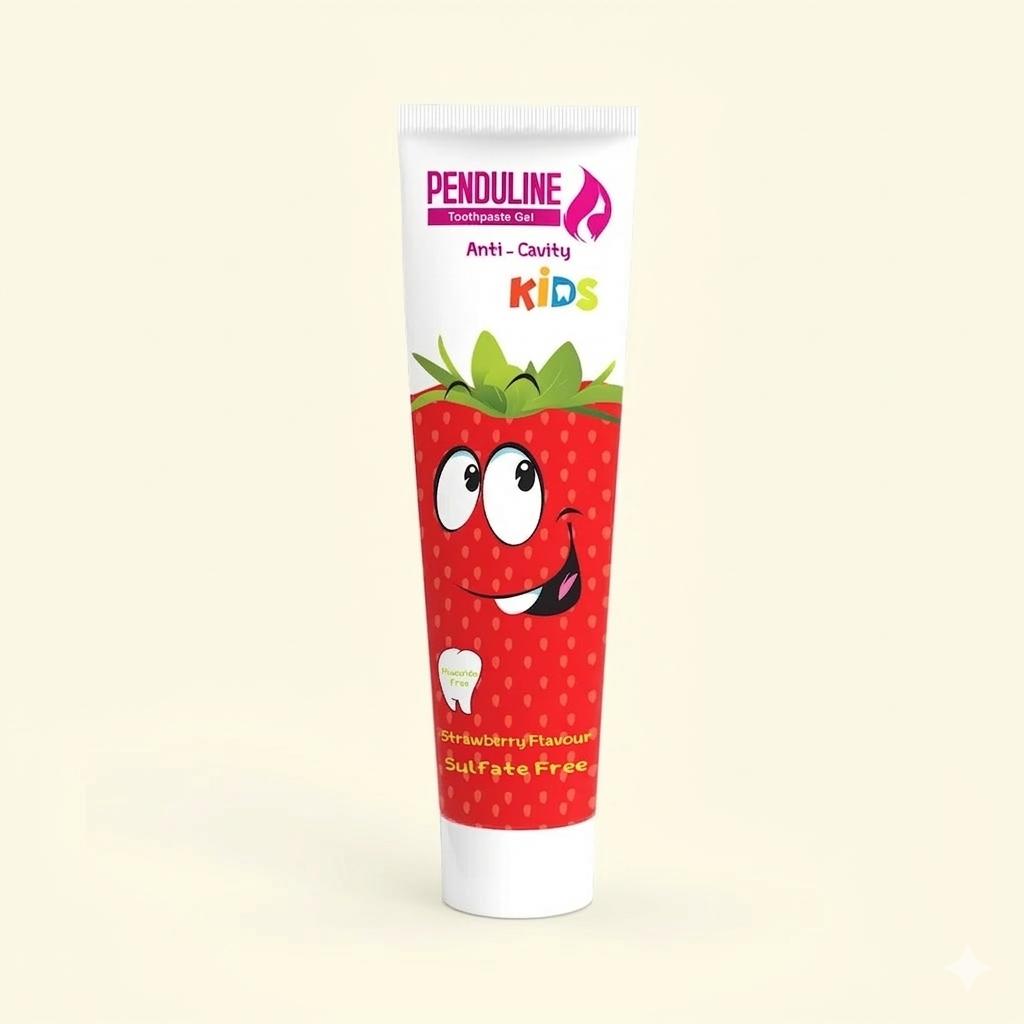 Penduline Anti-Cavity Strawberry Toothpaste Gel – 75 gm