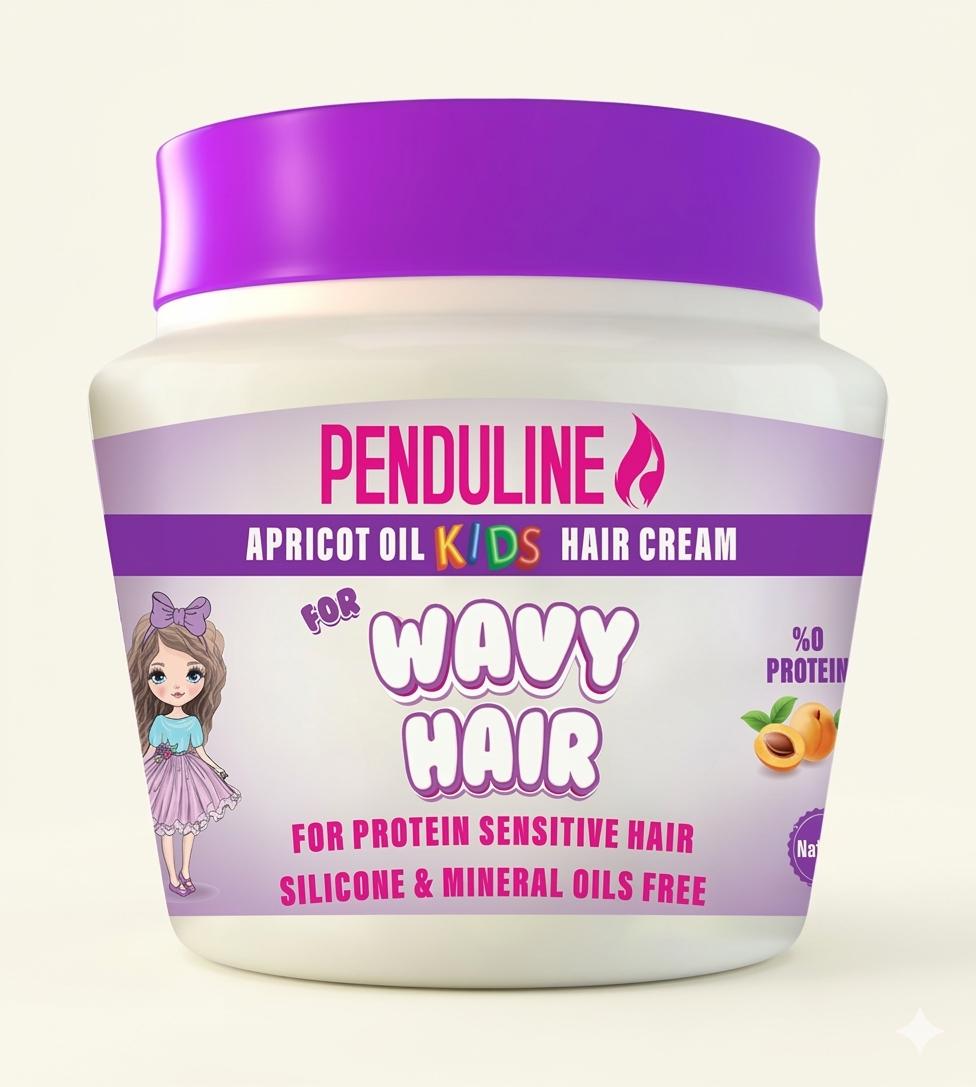 Penduline Kids Hair Cream with Apricot Oil (for Wavy Hair) – 150 ml