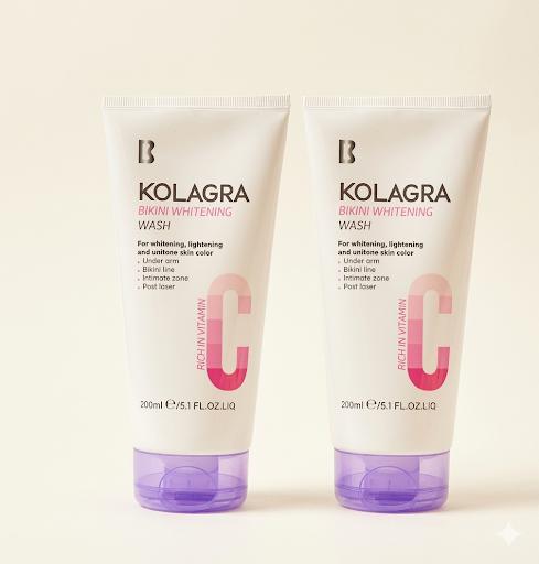 Kolagra Bikini Whitening Wash (1+1) 200ml + 200ml
