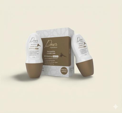 Dear Whitening Roll On Luxury Oud 60 ml 1+1