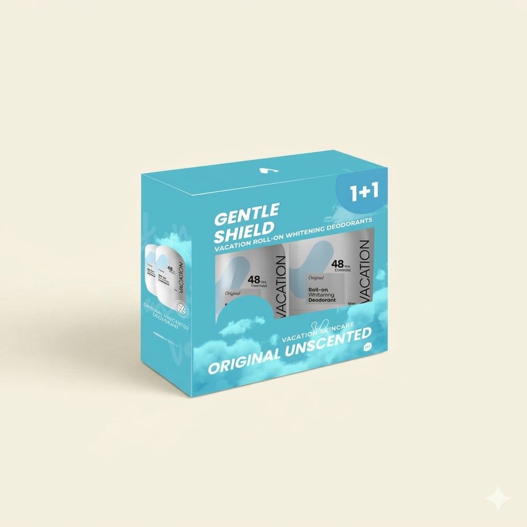 2 Vacation Original Unscented Whitening Deodorant 50 ml