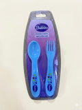 Bubbles spoon & fork (light blue)